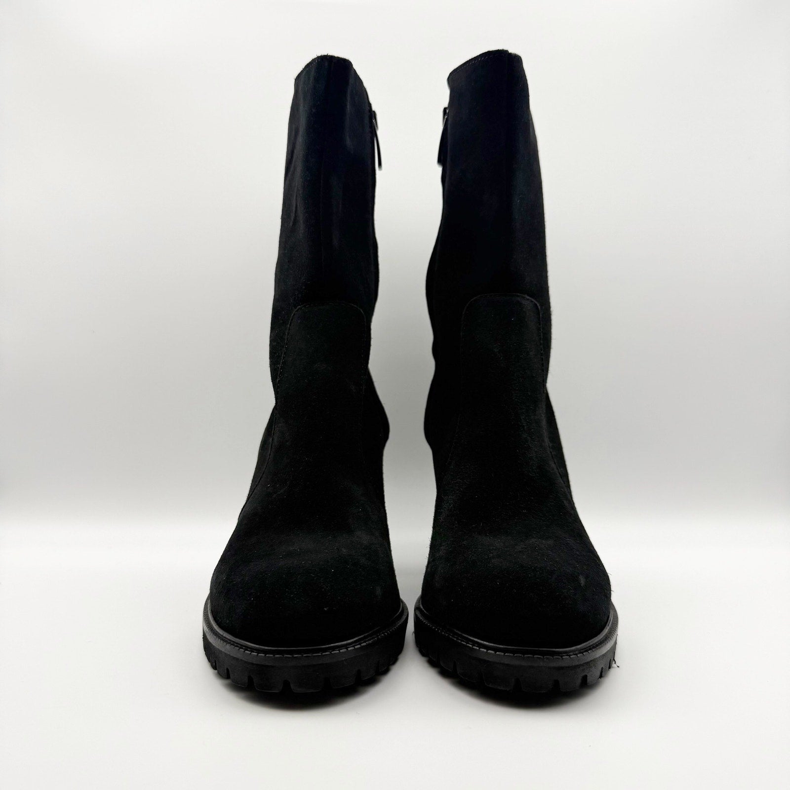 La Canadienne Womens Peppa Ankle Boots US 8 Black Suede NWOB