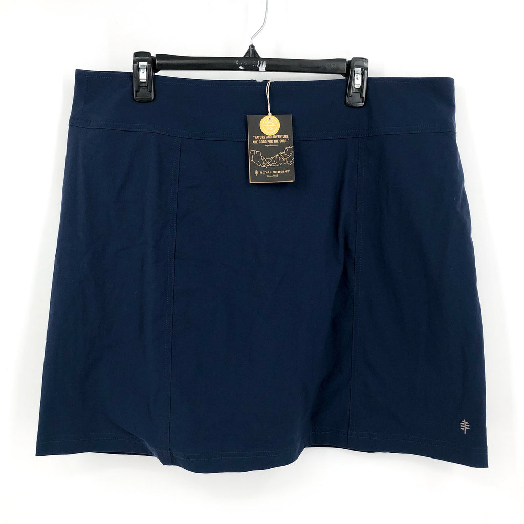 ROYAL ROBBINS Women's Discovery III Skort Size 18 Deep Blue Stretch NWT
