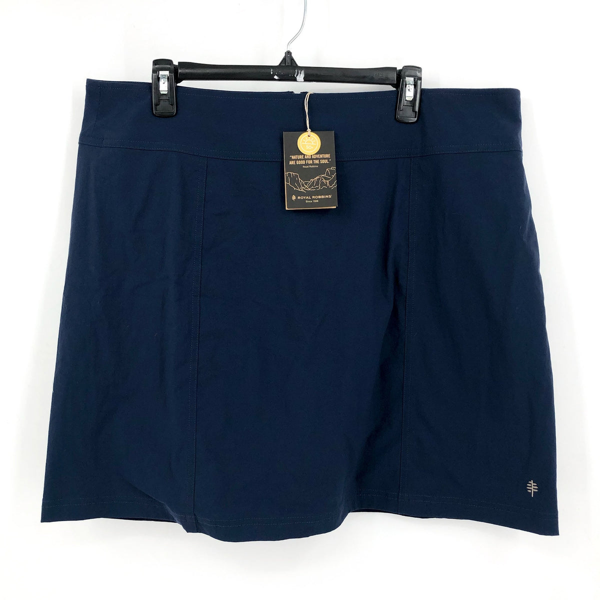 ROYAL ROBBINS Women's Discovery III Skort Size 18 Deep Blue Stretch NWT