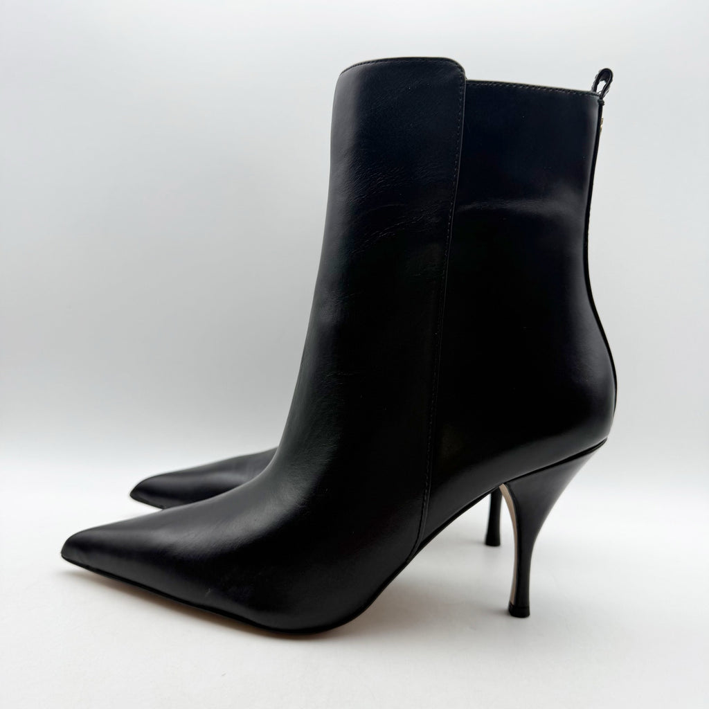 Vince Camuto Womens Poise Ankle Boot Size 9.5 M EU 41 Black Leather Heels NIB