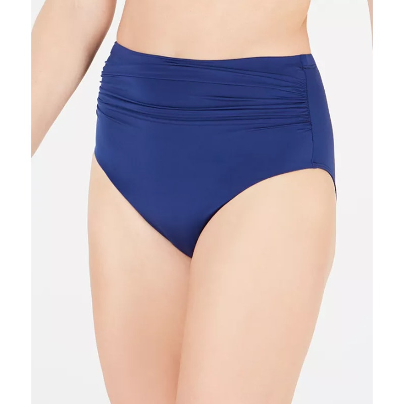 LAUREN RALPH LAUREN High Waist Bikini Bottoms Size 12 Blue Sapphire Navy NWT