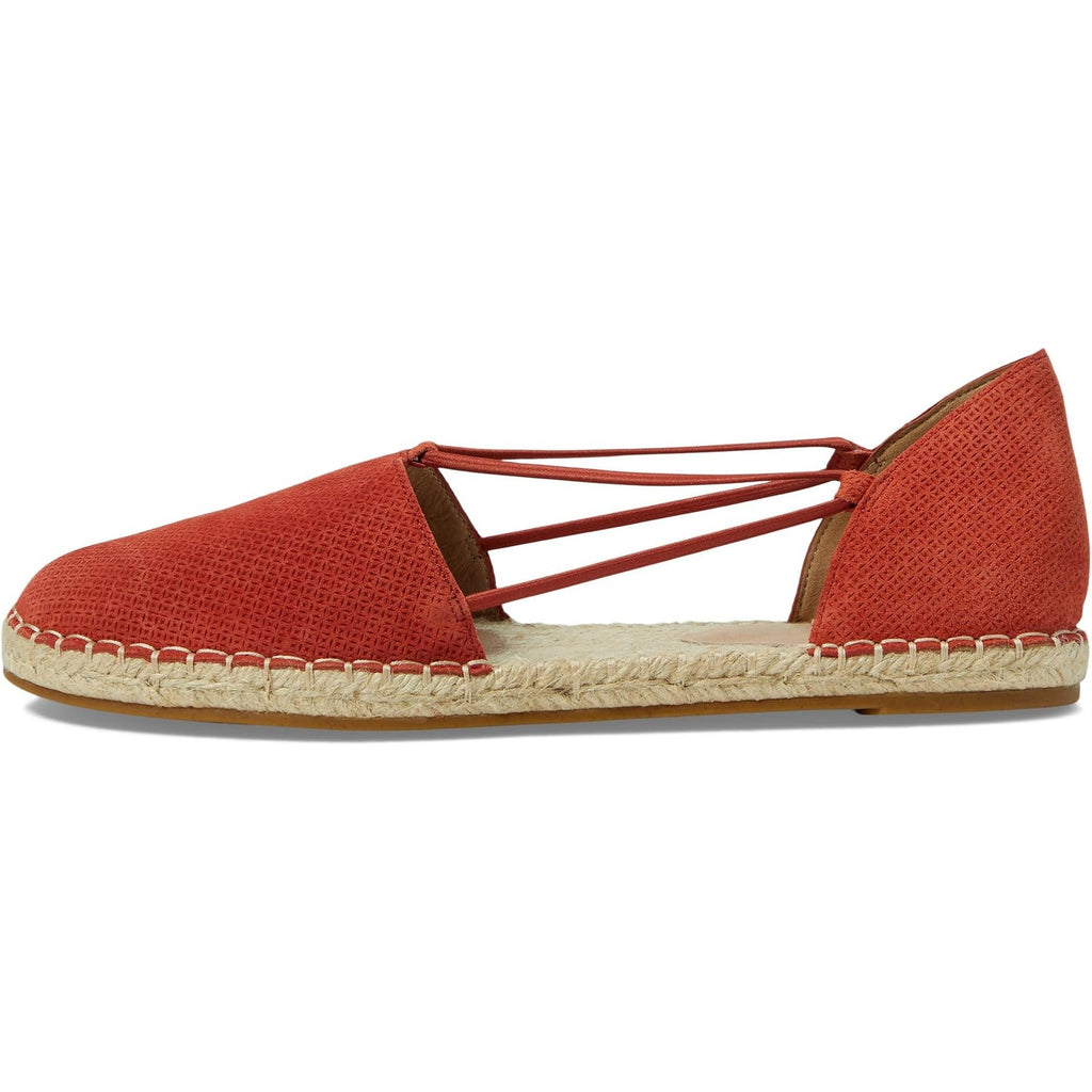 Eileen Fisher Womens Lee Espadrille Flats Size US 8.5 Red Full Grain Leather