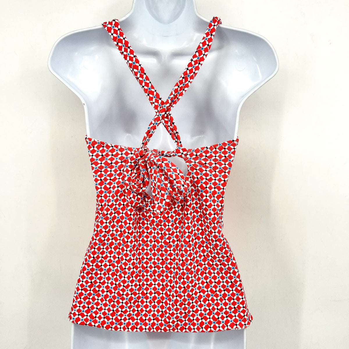TOMMY BAHAMA Island Cays Fiori Reversible Tankini Top Medium Pink Coral NWT