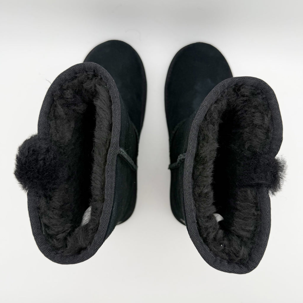 Koolaburra by UGG Womens Victoria Short Winter Boots US 5 EU 36 Black Suede NIB