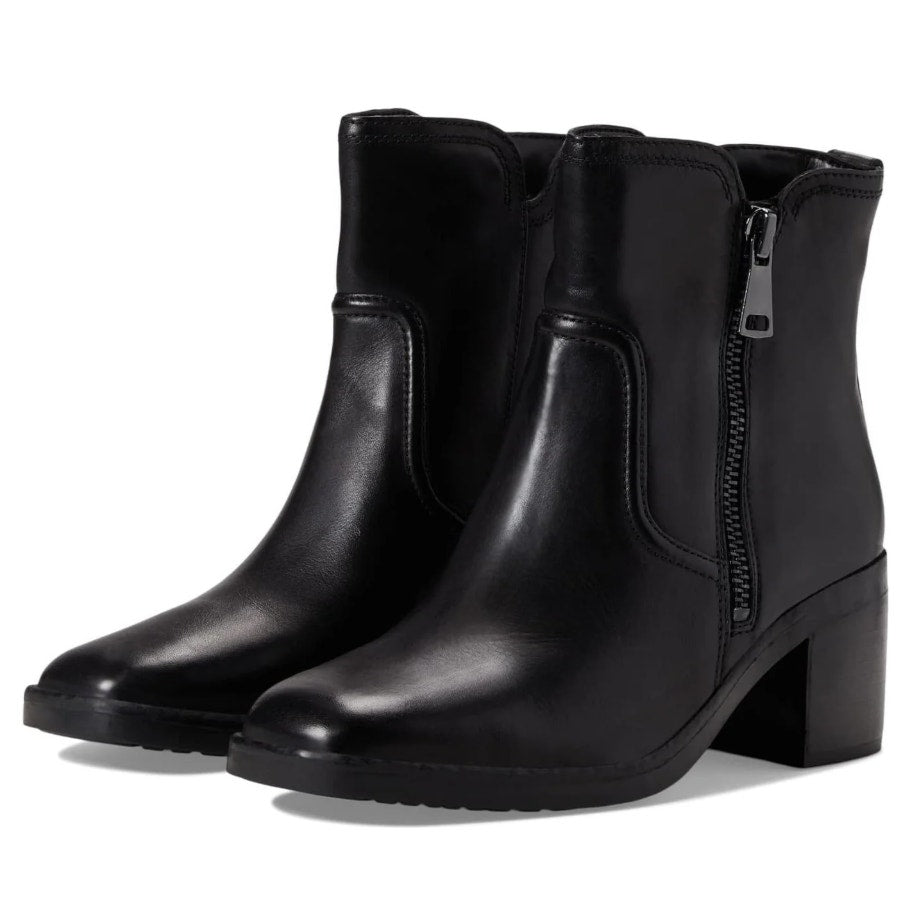 Naturalizer Womens Emmy Ankle Boots Size 8.5 EU 39 Black Leather NIB