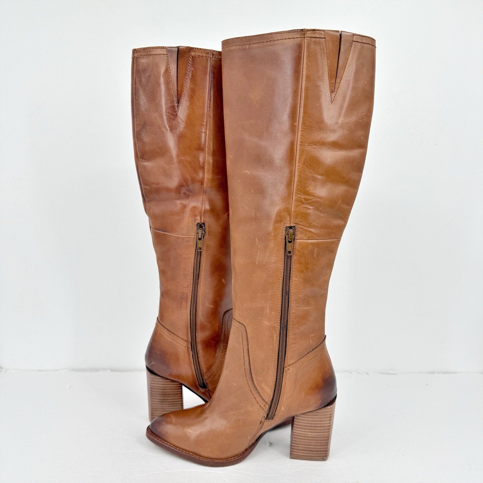 Diba True Womens True Do Knee High Boots US 6 M Brown Leather NWOB