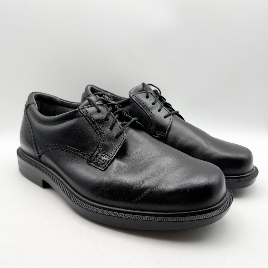 SAS Mens Ambassador Lace Up Comfort Oxford Shoes US 9.5 Wide Black Leather NWOB