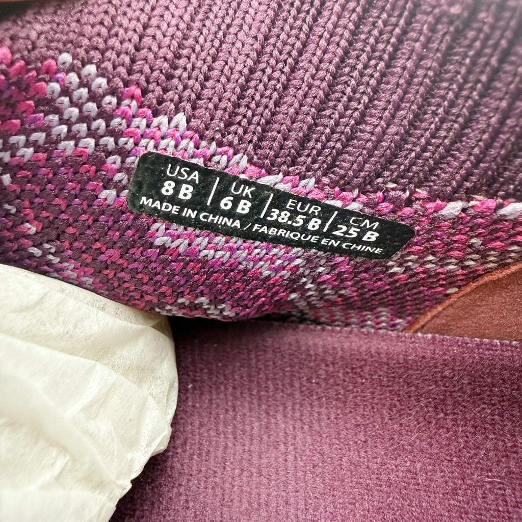 Spenco Womens Karma Stretch Sneakers US 8 M EU 38.5 Fuchsia Floral Purple NIB