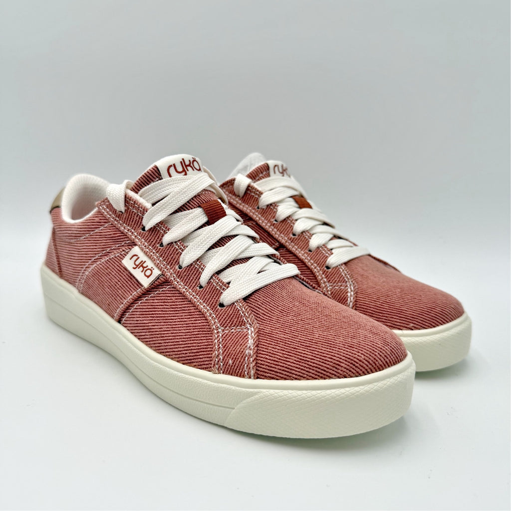 Ryka Womens Viv Classic Casual Sneakers Size 5 M EU 35 Red Clay Canvas NIB