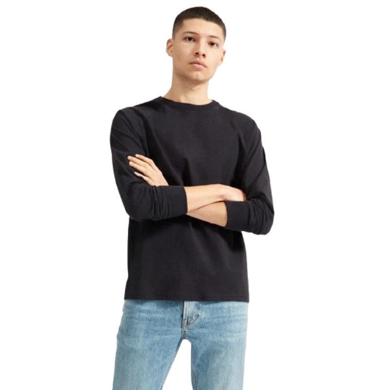 EVERLANE Men's The Premium-Weight Long-Sleeve Crew T-Shirt Medium Black NWT