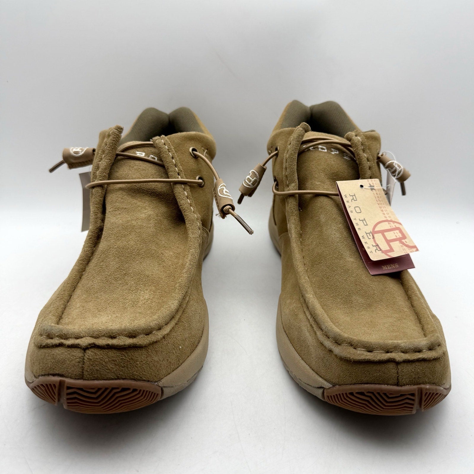 Roper Mens Two Eyelet Chukka Boots US 10.5 D EU 43.5 Brown Suede NWT