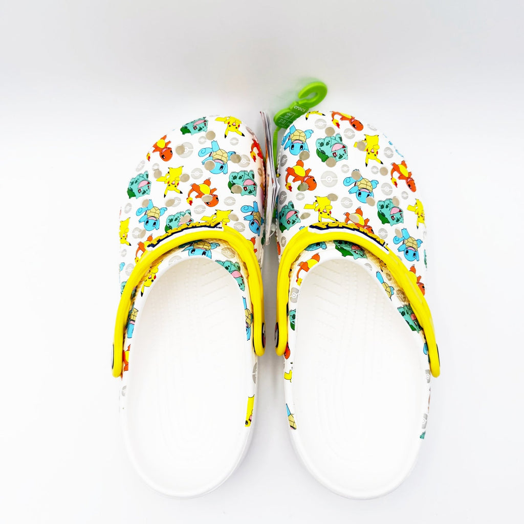 Crocs Classic Pokemon II Clogs Unisex Mens 5 Womens 7 EU 37-38 White Multi NWOT