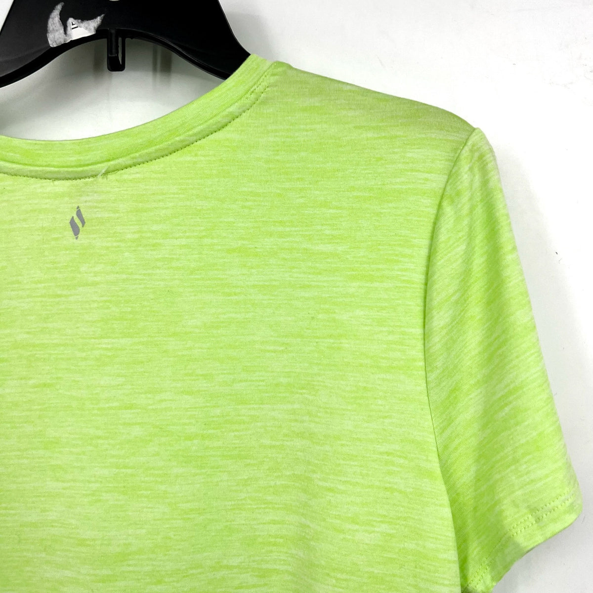 SKECHERS Women's GO DRI Swift Tunic Tee Large Lime Green Short Sleeve NWT