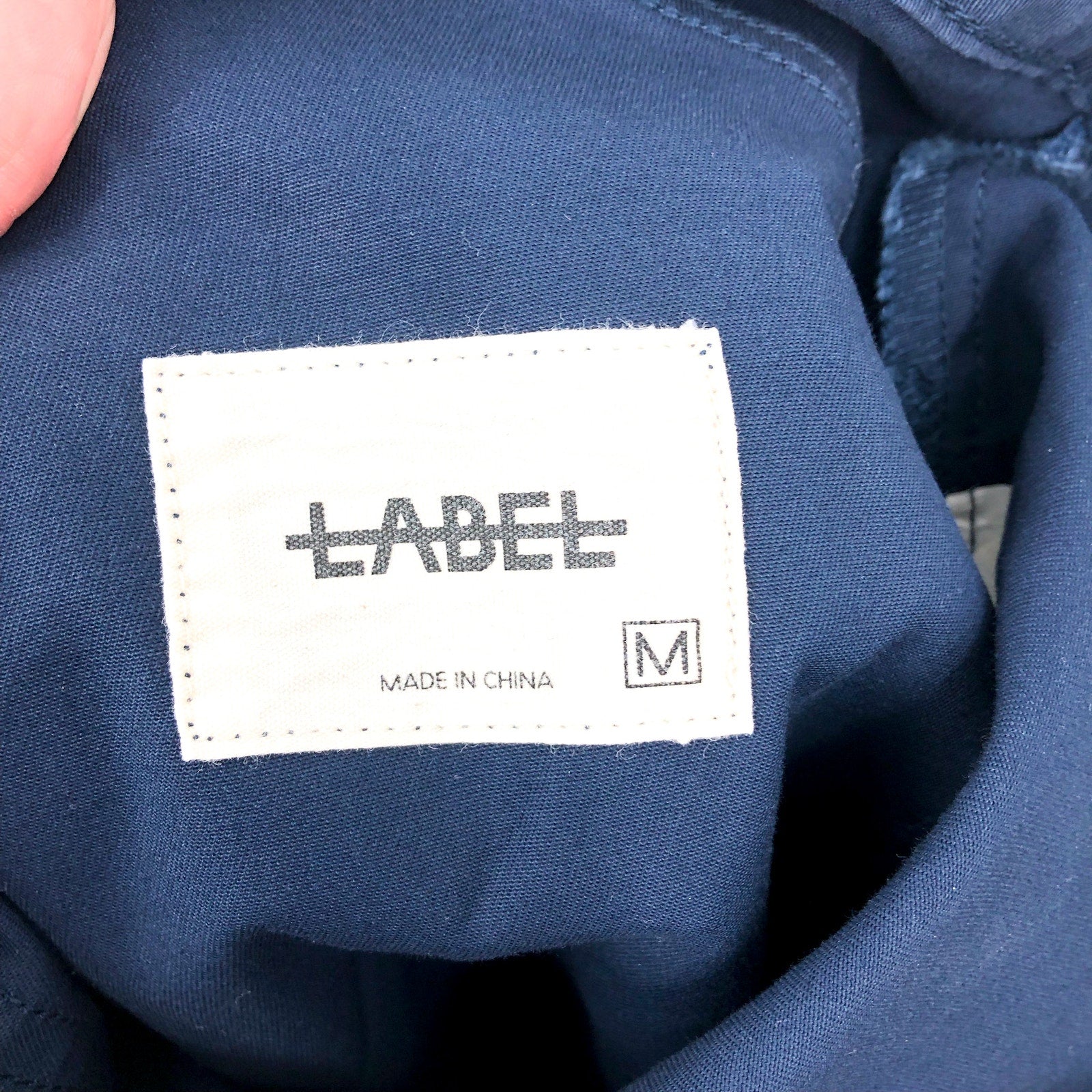LABEL Women Go-to Pants Medium Navy Blue Relaxed Fit High Rise Crop Pockets NWT