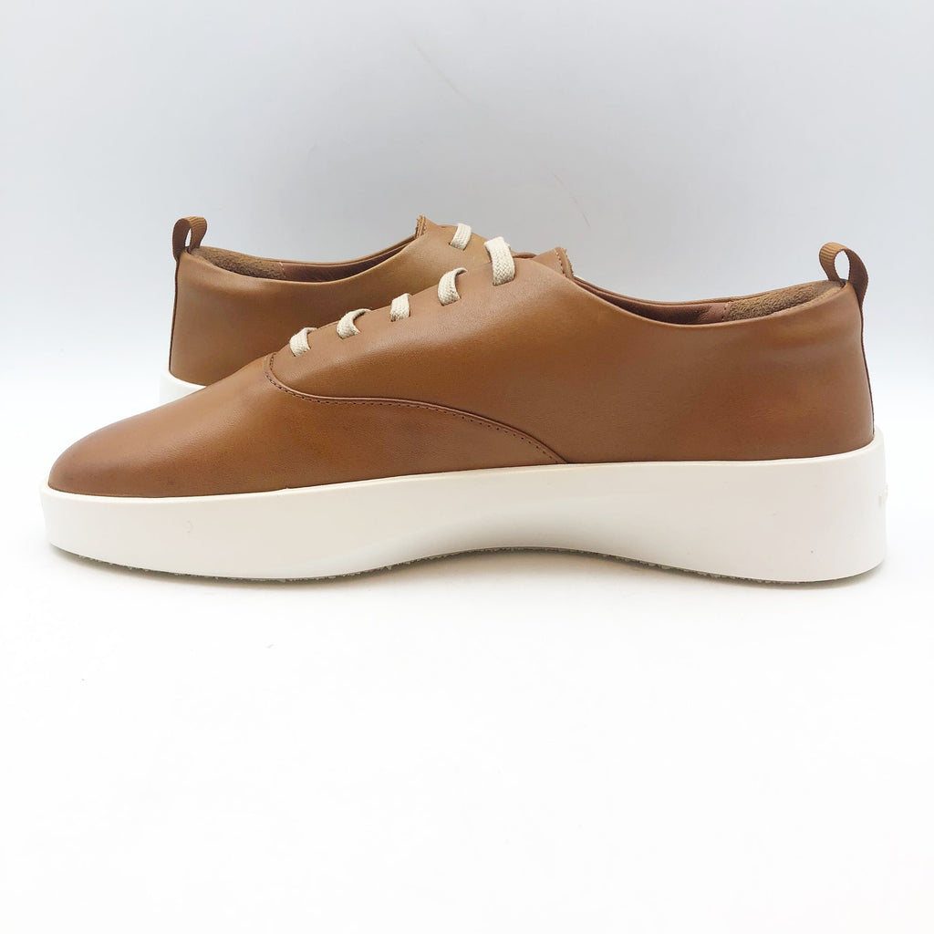 Wolf & Shepherd Cruise Casual Sneakers Womens 7 Mens 5.5 Tan Leather NIB