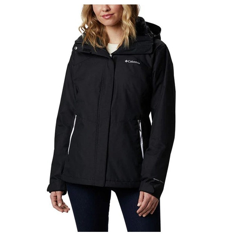 Columbia Women's Bugaboo II Fleece Interchange Jacket 1X Black Waterproof NWT