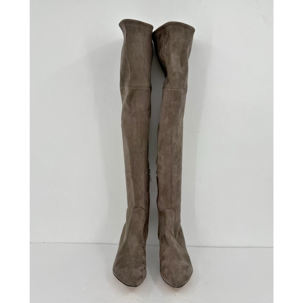 Sam Edelman Womens Kristie Over The Knee Boots Size 8 M Grey Taupe NWOB