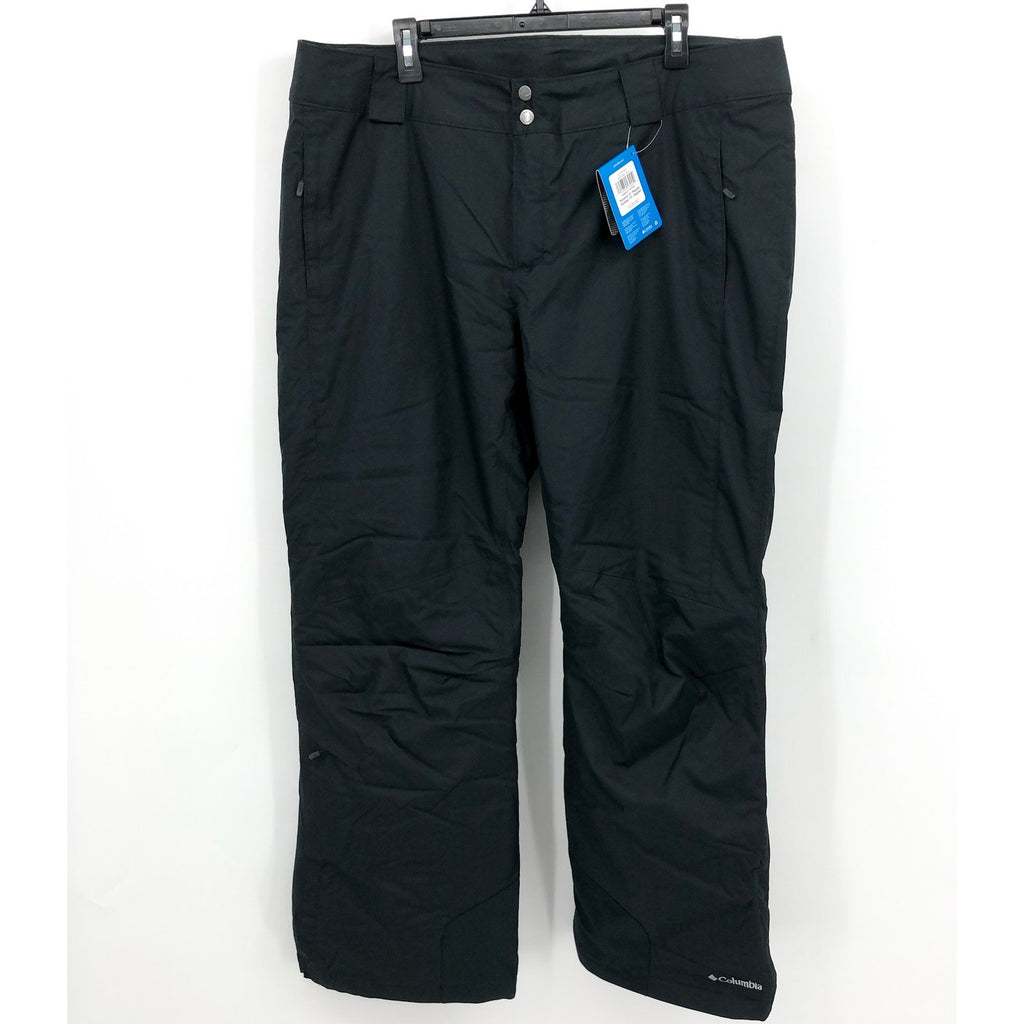 COLUMBIA Women's Bugaboo Snow Pants 1X Black Omni Heat Waterproof NWT