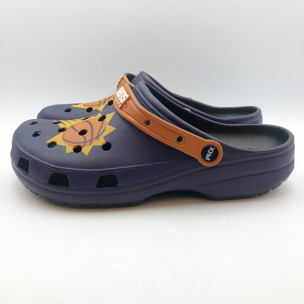 Crocs Mens NBA Phoenix Suns Classic Clogs Size 11 Black Purple NWT