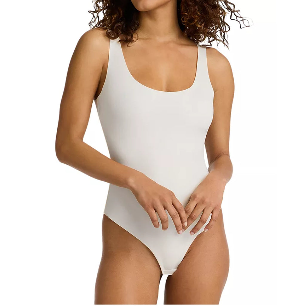 Commando Women's Neoprene Tank Bodysuit Large White Stretch Sleeveless NWT