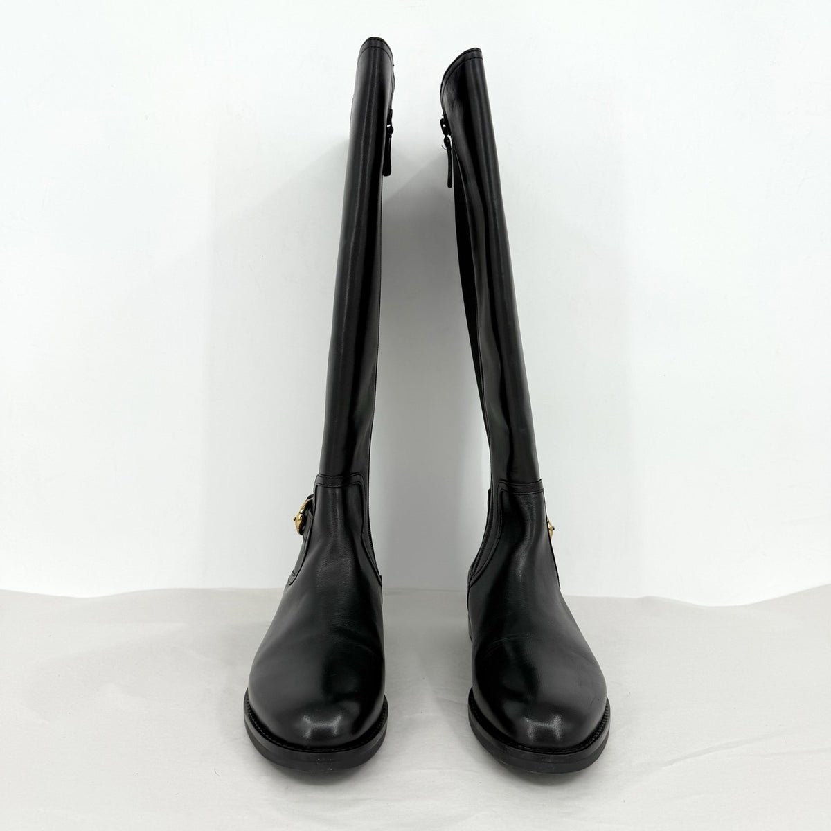 Cole Haan Womens Celestina Knee High Boots Size 8.5 M EU 39 Black Leather NIB