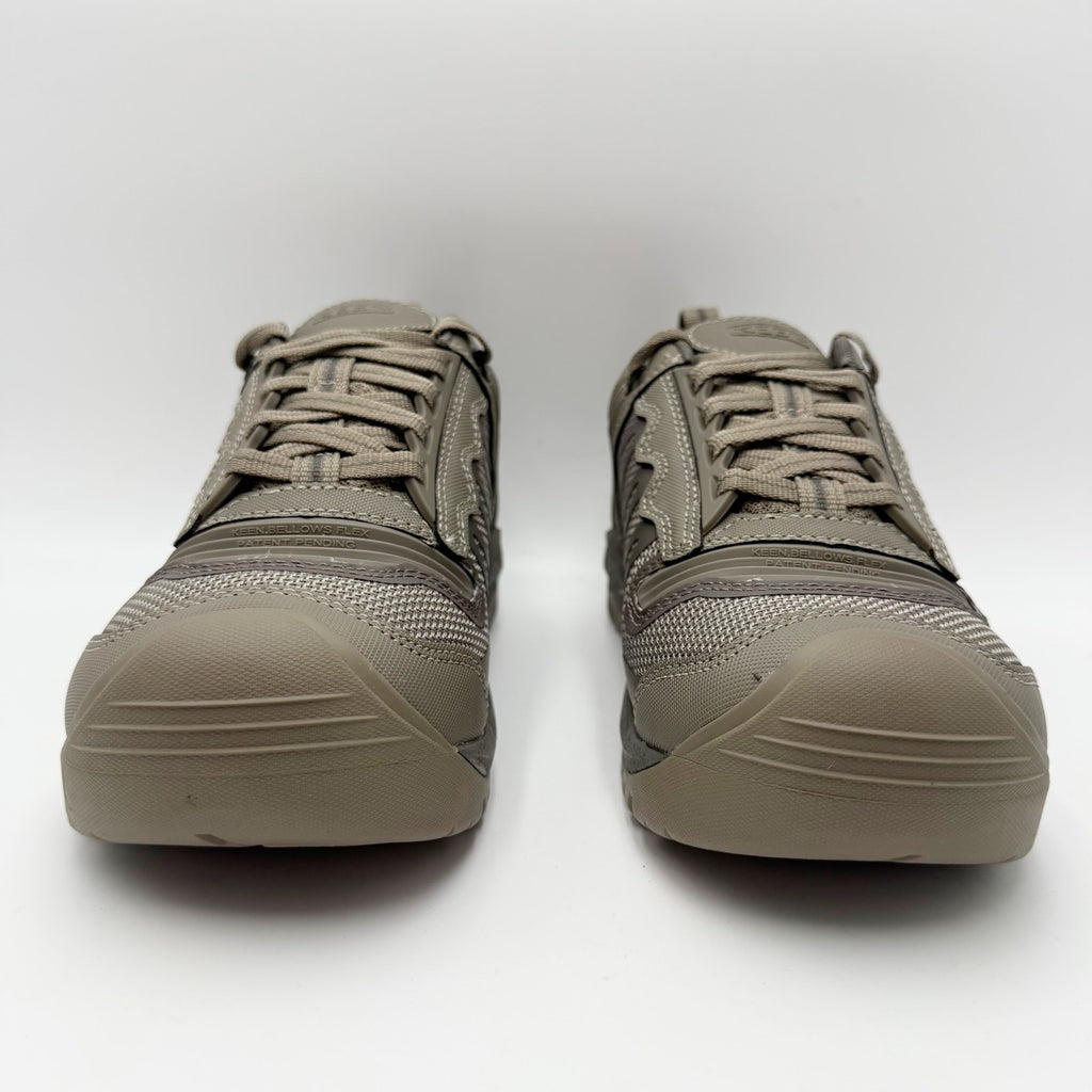 KEEN Utility Mens Reno KBF Work Shoes Size 7.5 Wide Grey Waterproof Soft Toe NIB