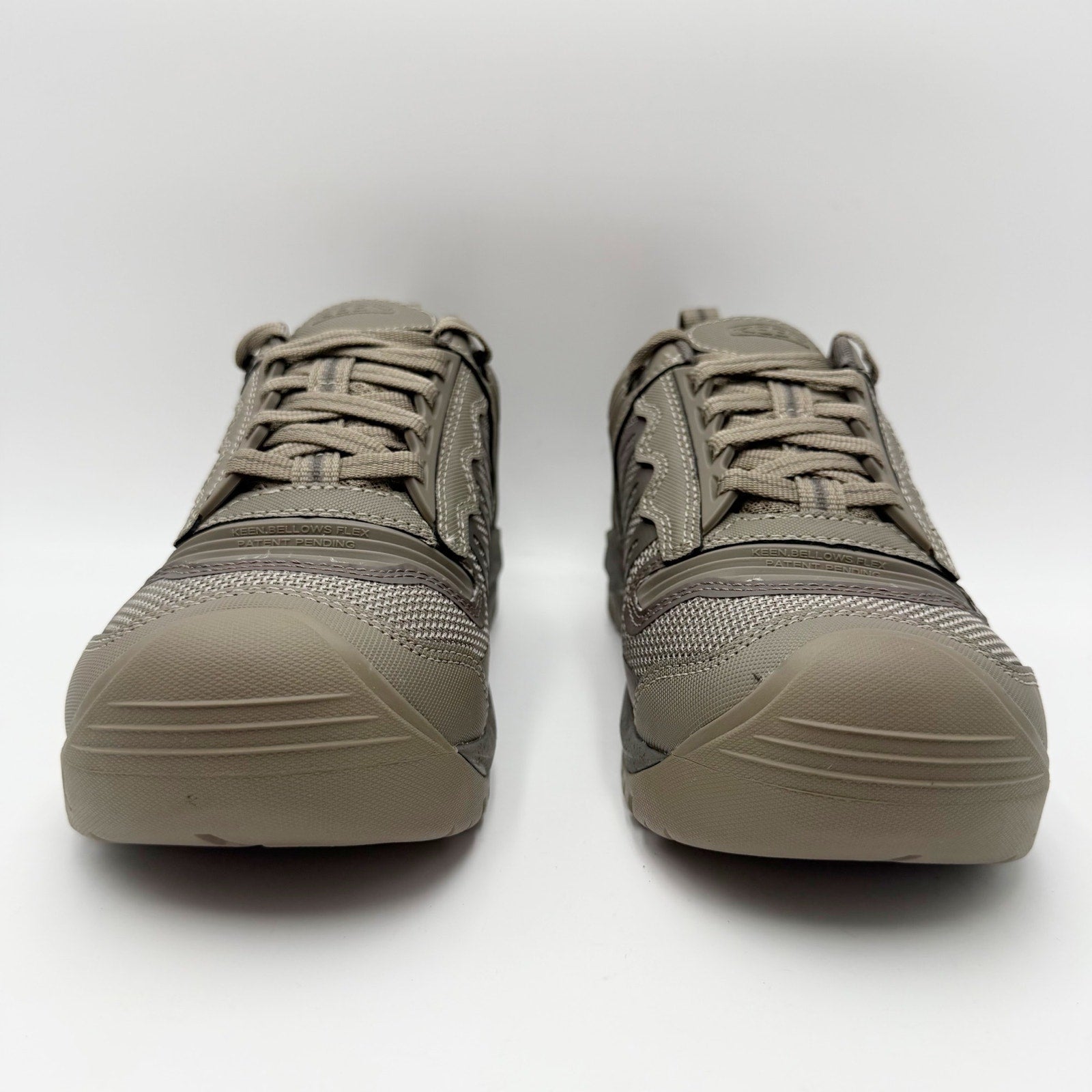 KEEN Utility Mens Reno KBF Work Shoes Size 7.5 Wide Grey Waterproof Soft Toe NIB