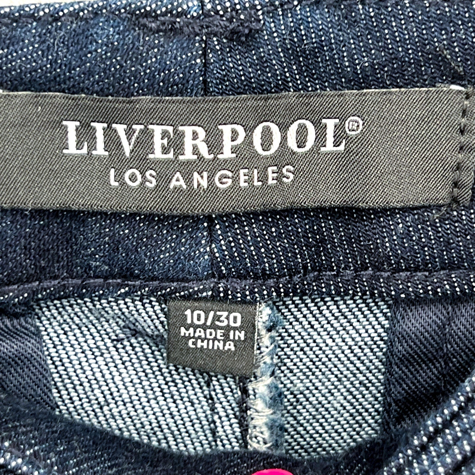 LIVERPOOL Womens Kelsey Wide Leg Denim Trousers US 10 Size 30 Blue Indigo NWT