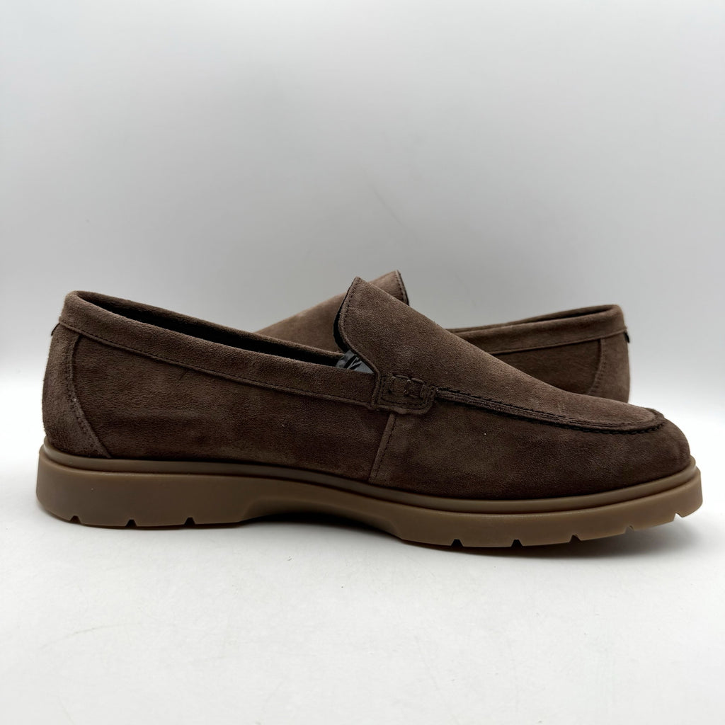 Barbour Mens Carty Loafer US 12 EU 45 Brown Suede Slip On NIB