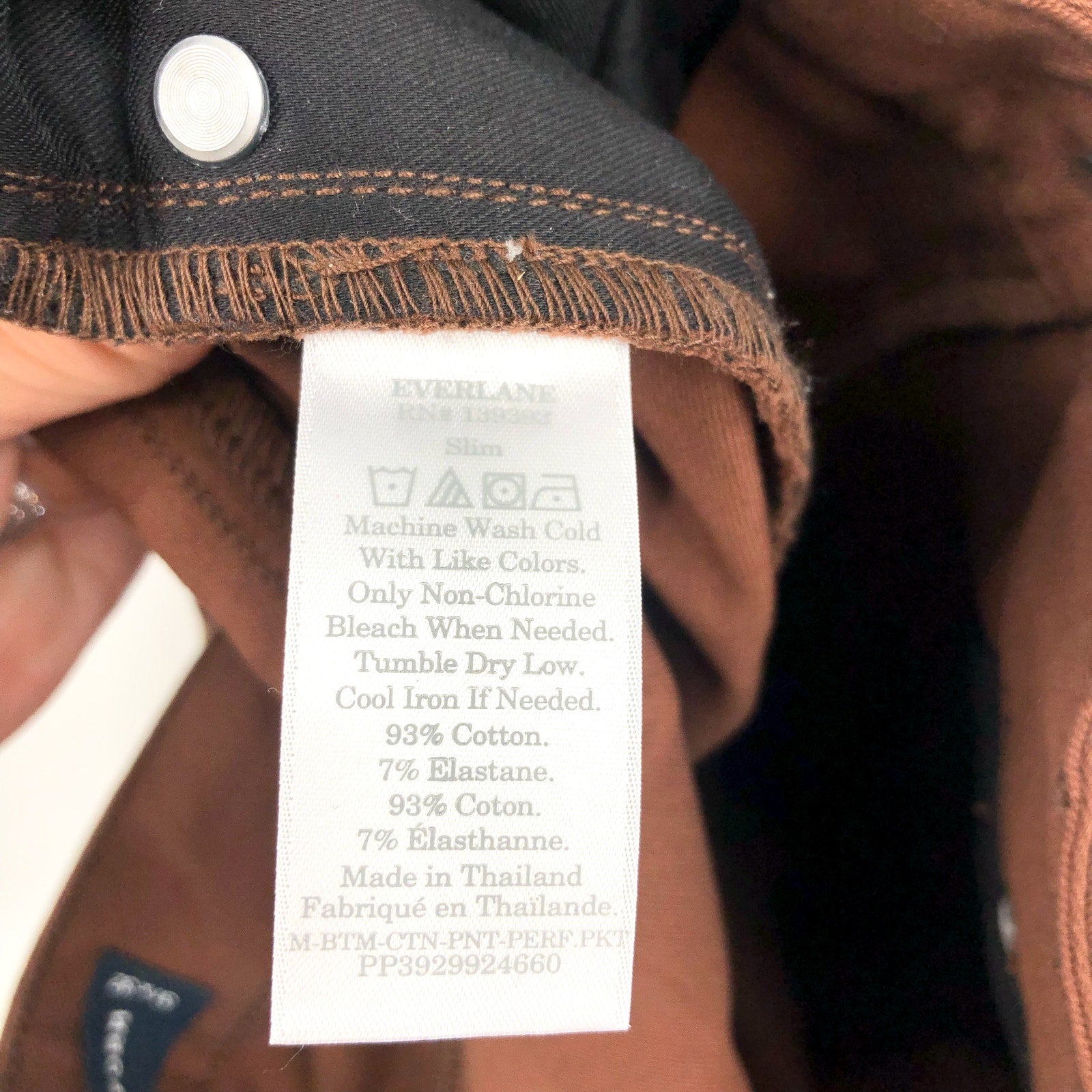 EVERLANE Men's Performance Pant 31x32 Brown Slim Fit Uniform 5-Pocket NWT