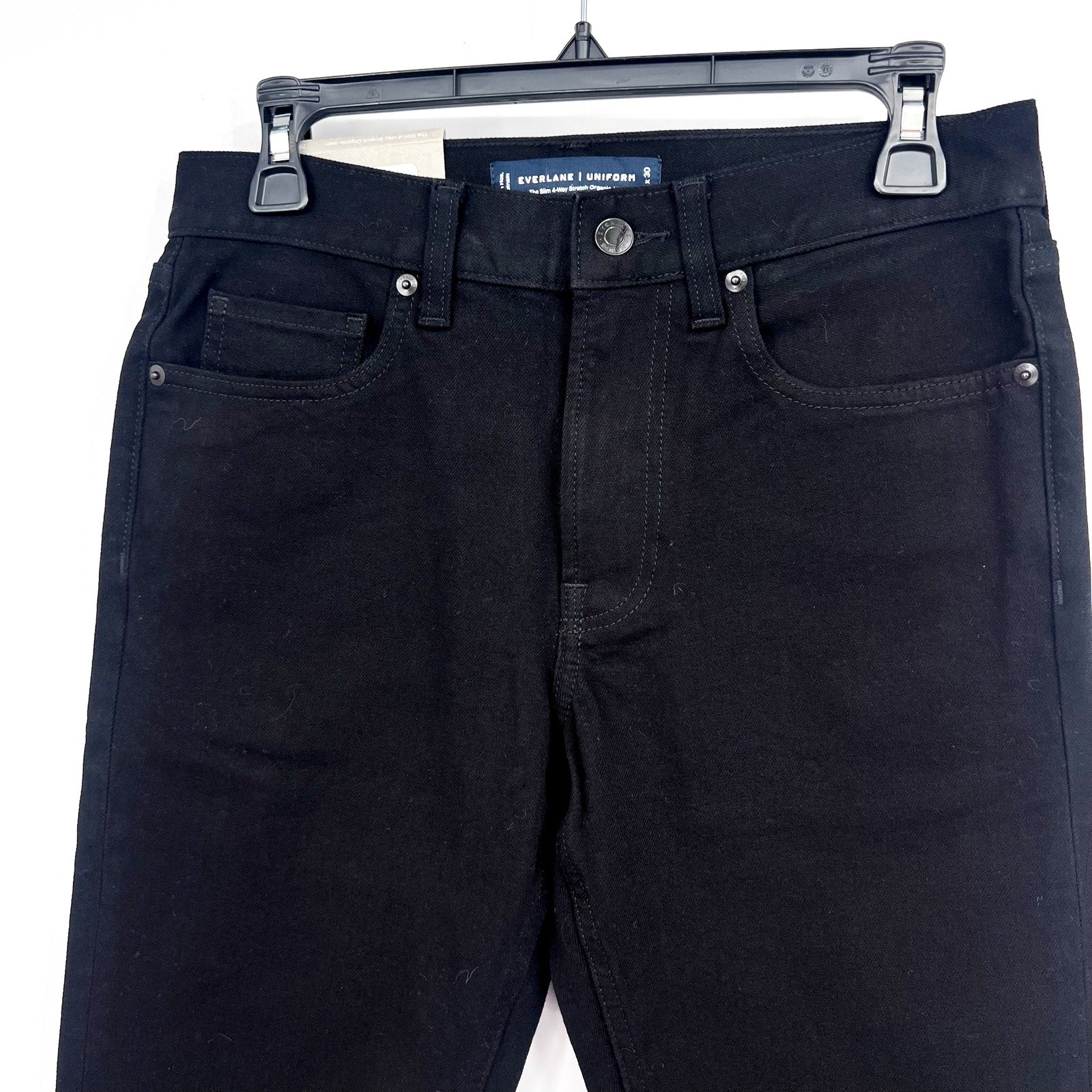 EVERLANE Men's Slim 4-Way Stretch Jeans 29x30 Black Uniform Organic Cotton NWT