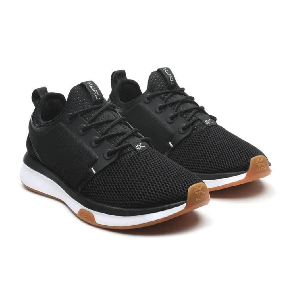 KURU Womens ATOM Athletic Sneaker Size 12 EU 44 Jet Black White Gum NIB