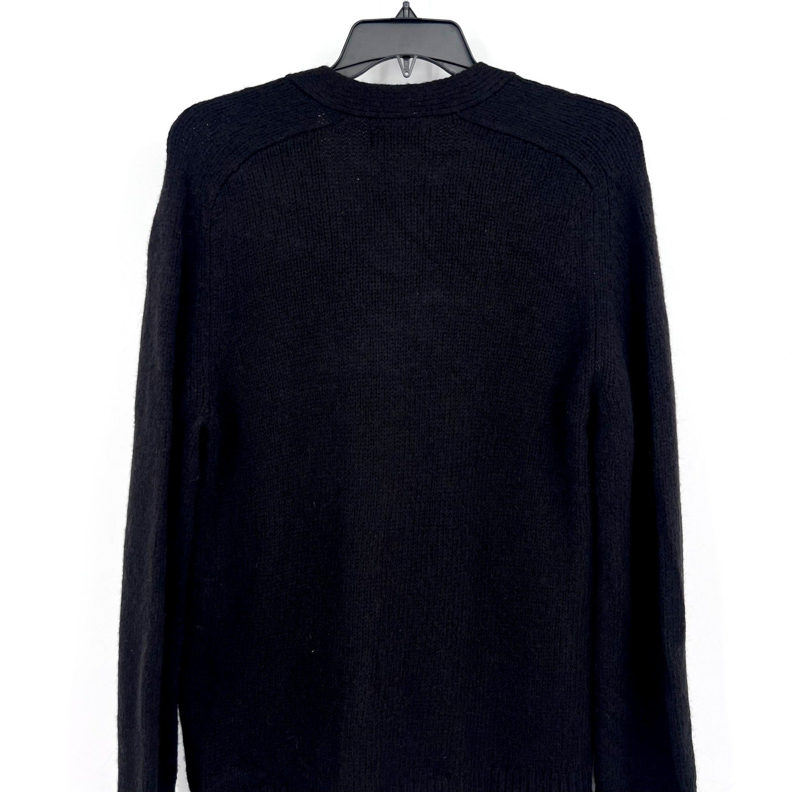 EVERLANE Men's The Cloud Relaxed Cardigan Sweater Medium Black Merino Wool NWT