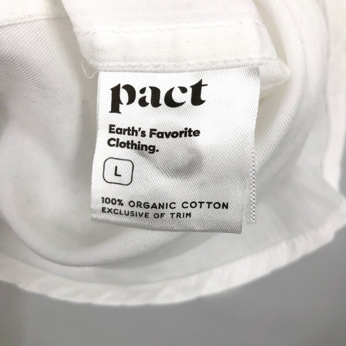 PACT Women's Sunset Lightweight Cotton Shirt Large White Button-Down NWT