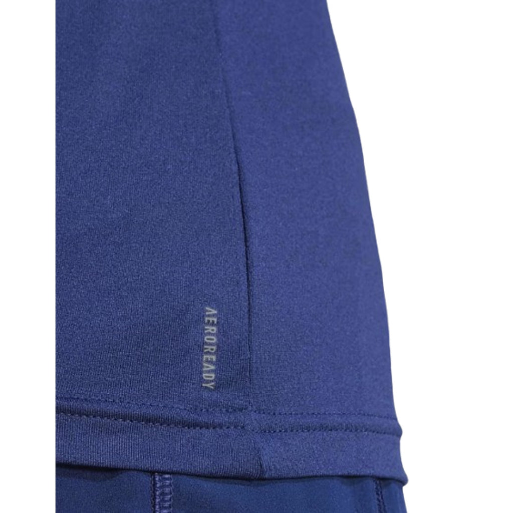 ADIDAS Women's Train Essentials V-Neck Tee Large Dark Blue Short Sleeve NWT
