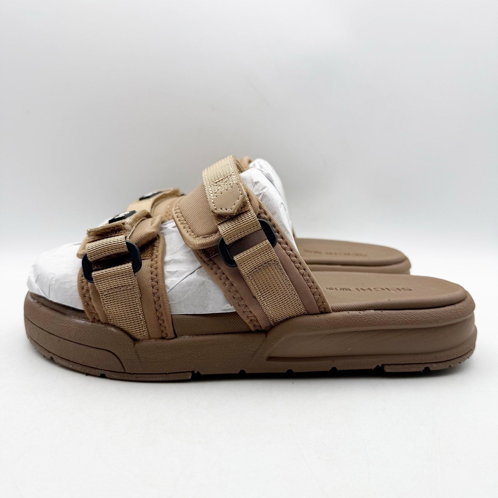 SEICHI Mens Sandoru Ichi Slide Sandals Size 10 EU 43 Mocha Brown NIB