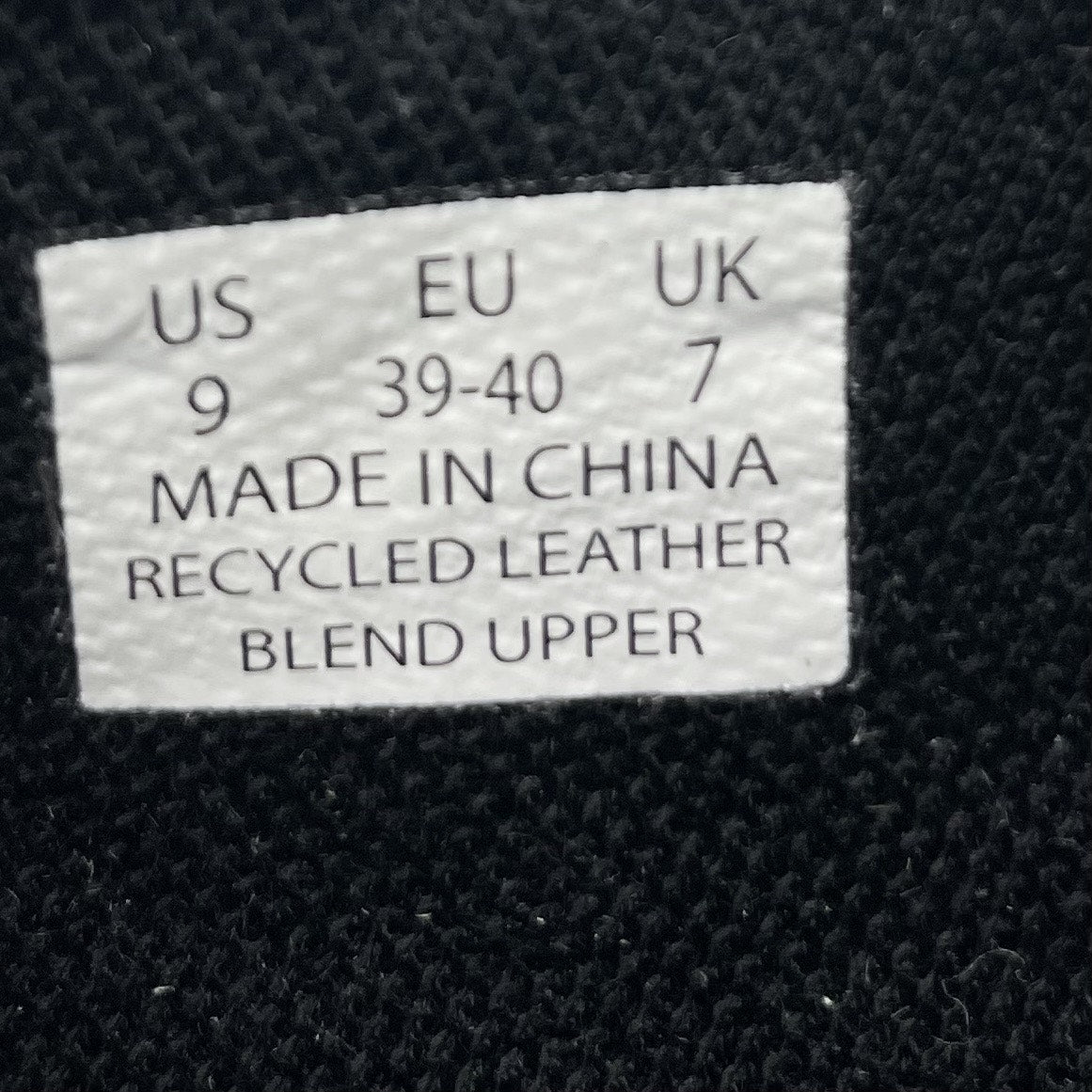 Ponto Womens The Pacific Oxford Shoe US 9 M Black Recycled Leather NWOB