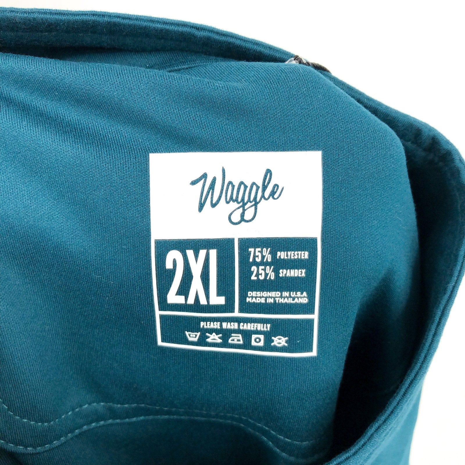 WAGGLE Men's Kentucky Buck 1/4 Zip Pullover XXL 2XL Teal Green NWT