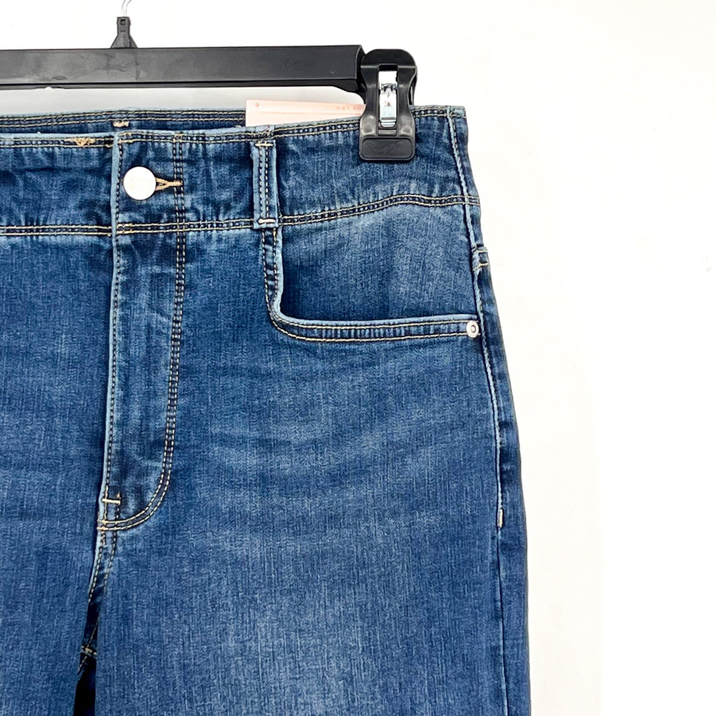 NYDJ Womens Major Wide Leg Capri Jeans Size 6 Serendipity Blue NWT