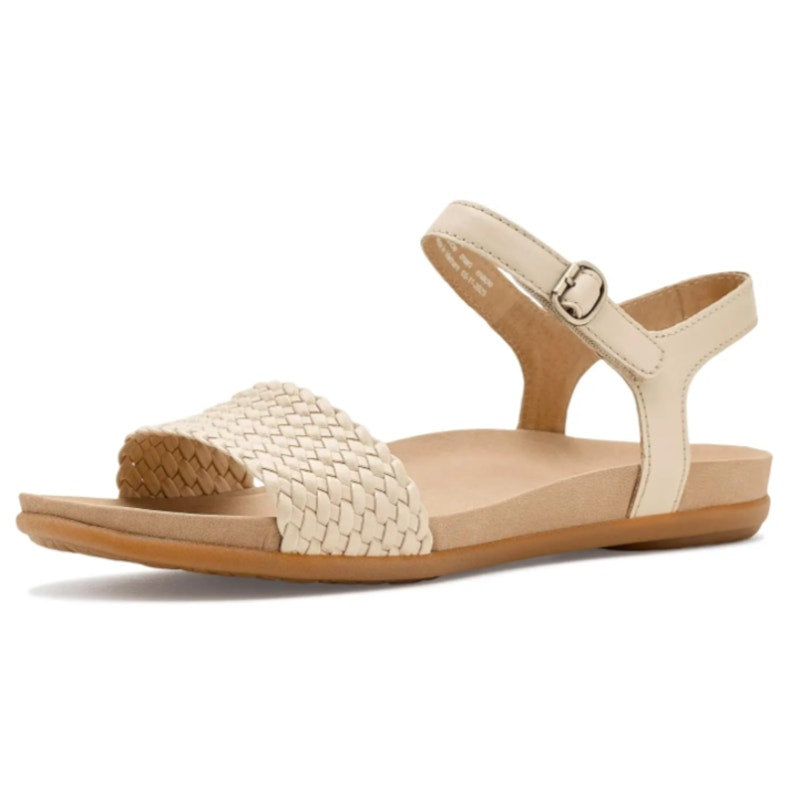 DANSKO Womens Jodie Sandals EU 40 US 9.5-10 Vanilla Tan Woven Leather NIB
