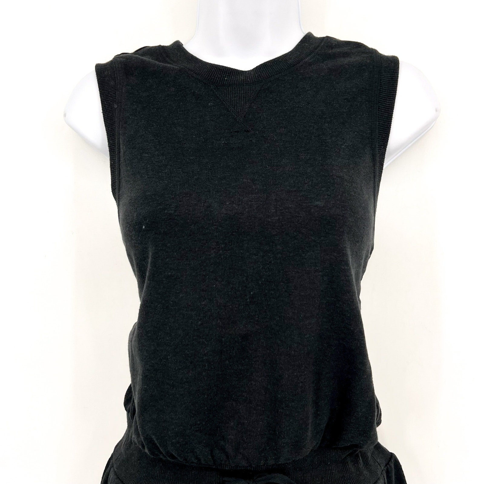 PRANA Women's Cozy Up Beach Hopper Blouson Dress Small Black Sleeveless NWT