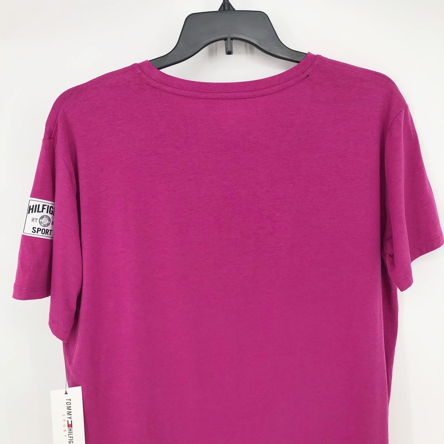 TOMMY HILFIGER SPORT Performance Graphic T-Shirt Small Pink Short Sleeve NWT