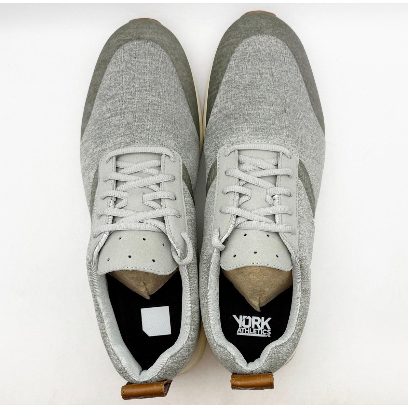 YORK Athletics Mens Henry Runner Sweatshirt Sneaker Size 10.5 Grey Heather NIB