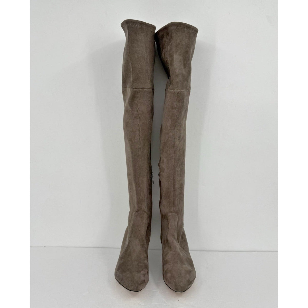 Sam Edelman Womens Kristie Over The Knee Boots Size 9 M EU 39 Grey Taupe NWOB