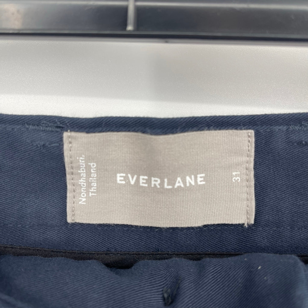 Everlane Mens The 7" Performance Chino Shorts Size 31 Navy Blue NWT