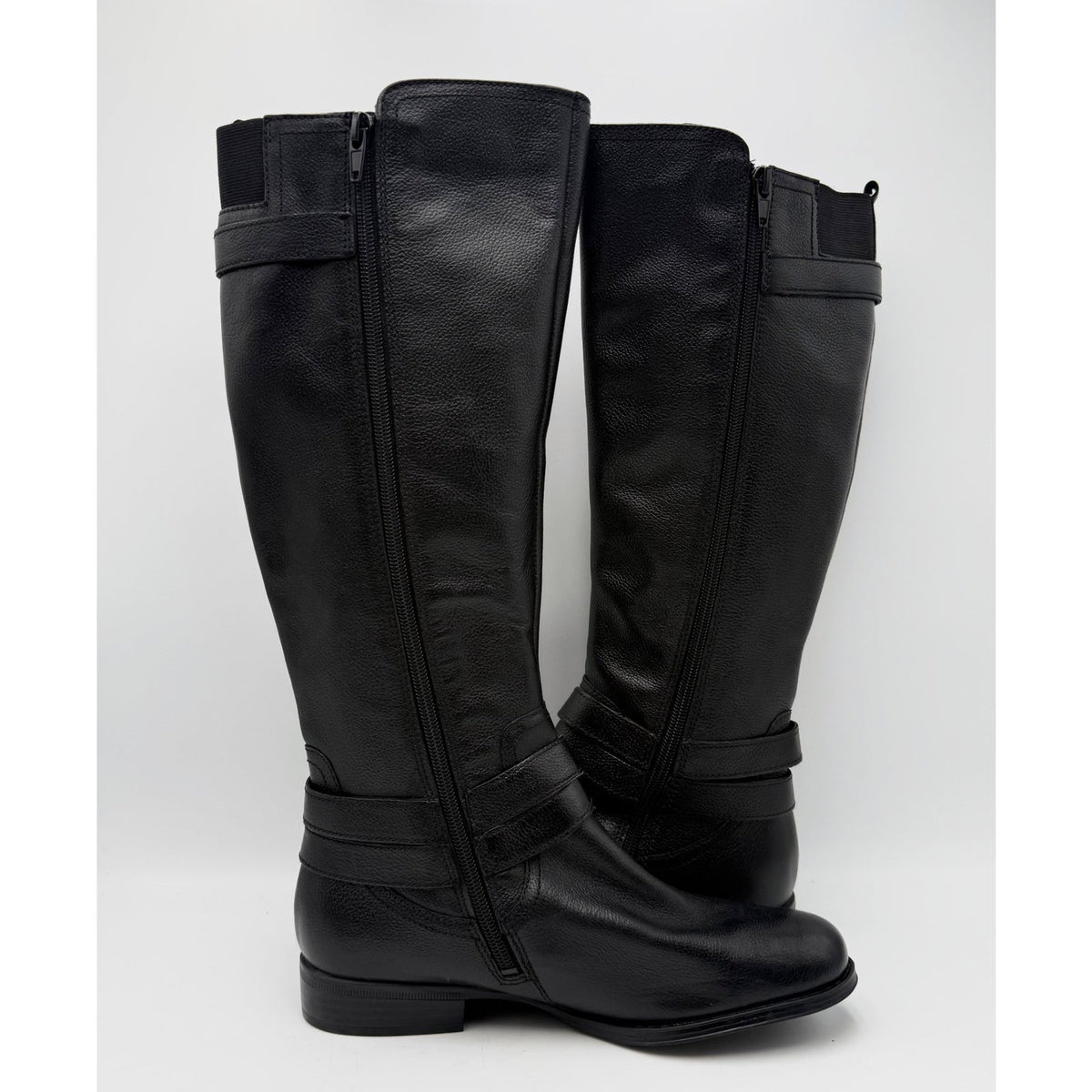 Naturalizer Womens June Knee High Riding Boots Size 7 EU 37 Black Leather NWOB