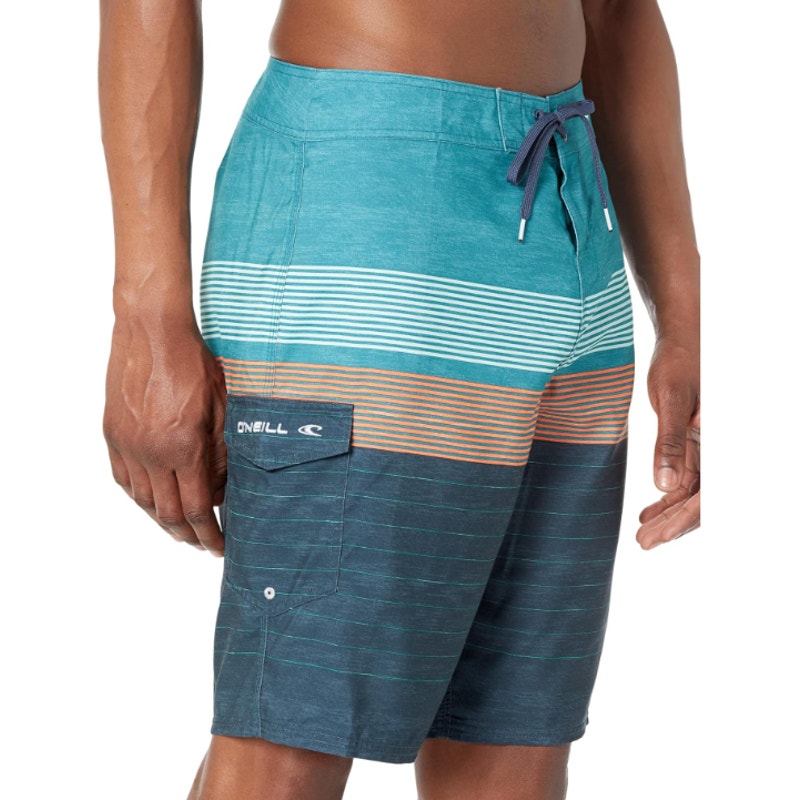 O'NEILL Mens Santa Cruz Printed 2.0 Boardshorts Waist 29 Blue Ocean Striped NWT