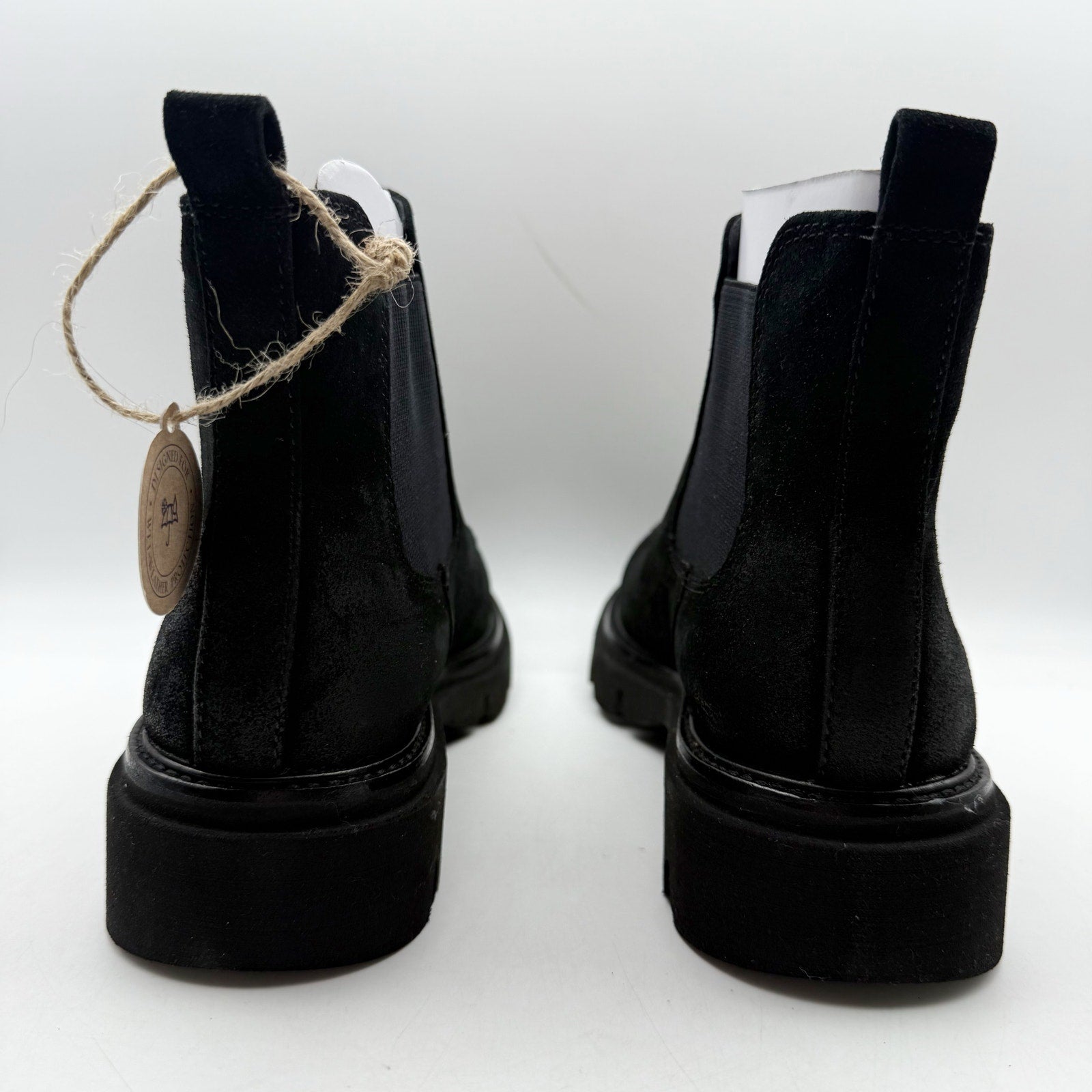 Sofft Womens Samira Chelsea Ankle Boots US 9 M EU 39.5 Black Suede NIB