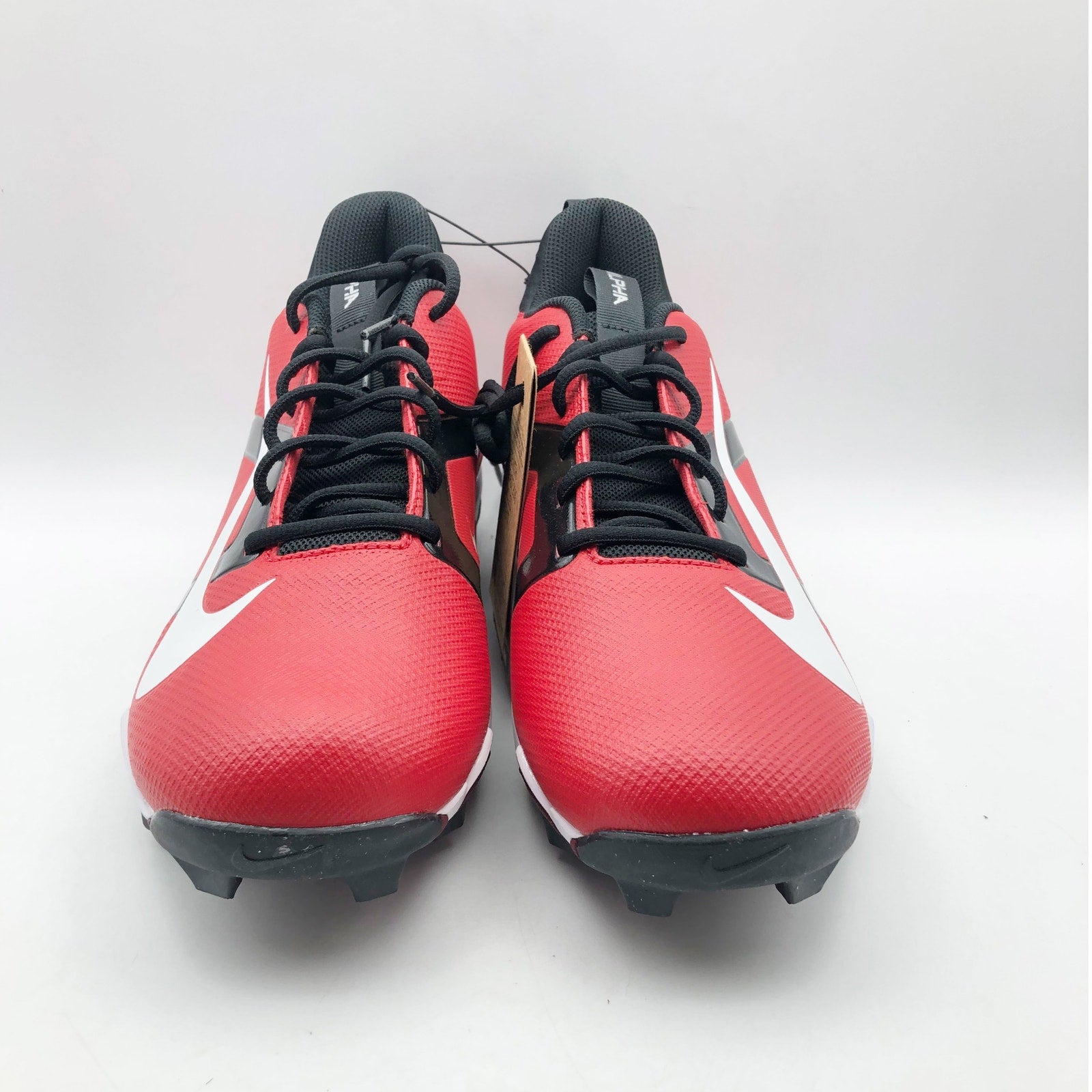 Nike Men's Alpha Menace 4 Shark Football Cleats Size 9.5 Red White NWOB