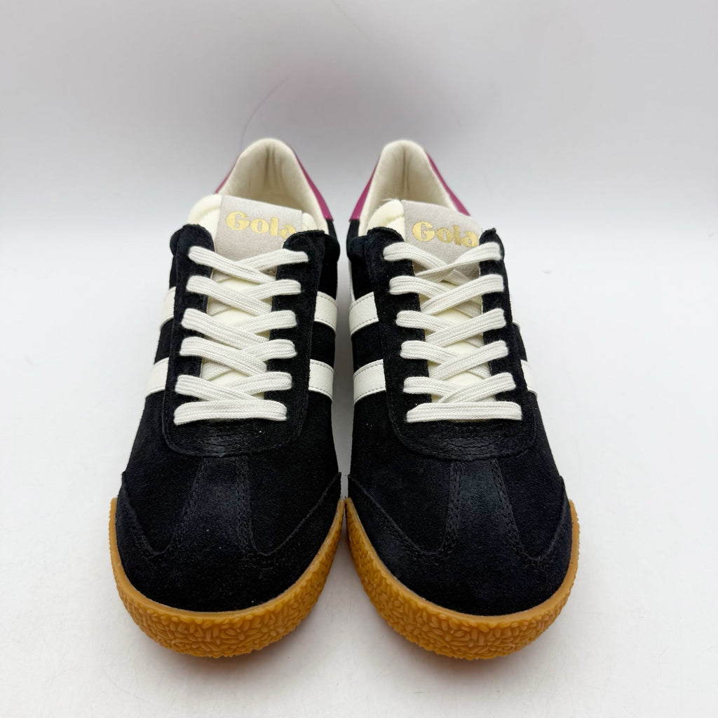 Gola Womens Elan Casual Sneakers Size 6.5 EU 37.5 Black White Fuchsia NIB